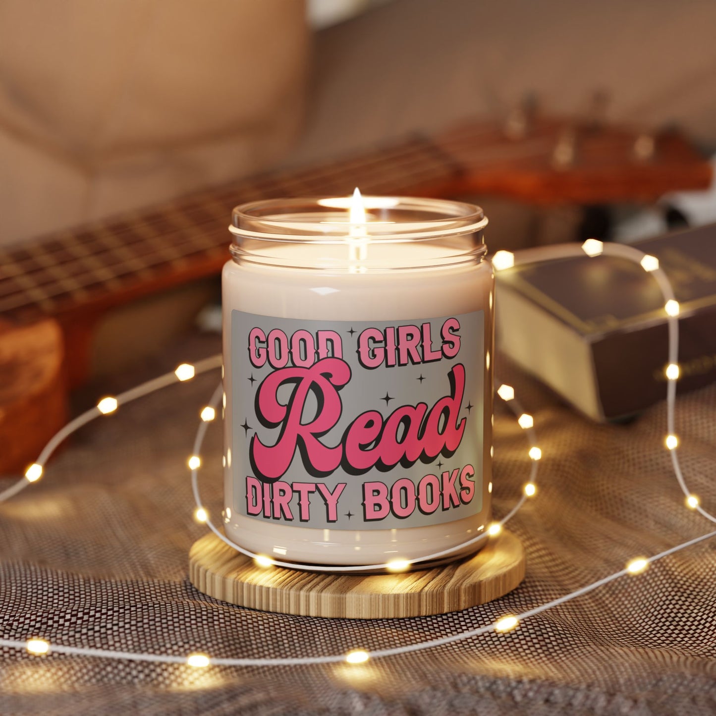 Good Girls Read Dirty Books Scented Soy Candle - 9oz Aromatherapy Candle for Book Lovers