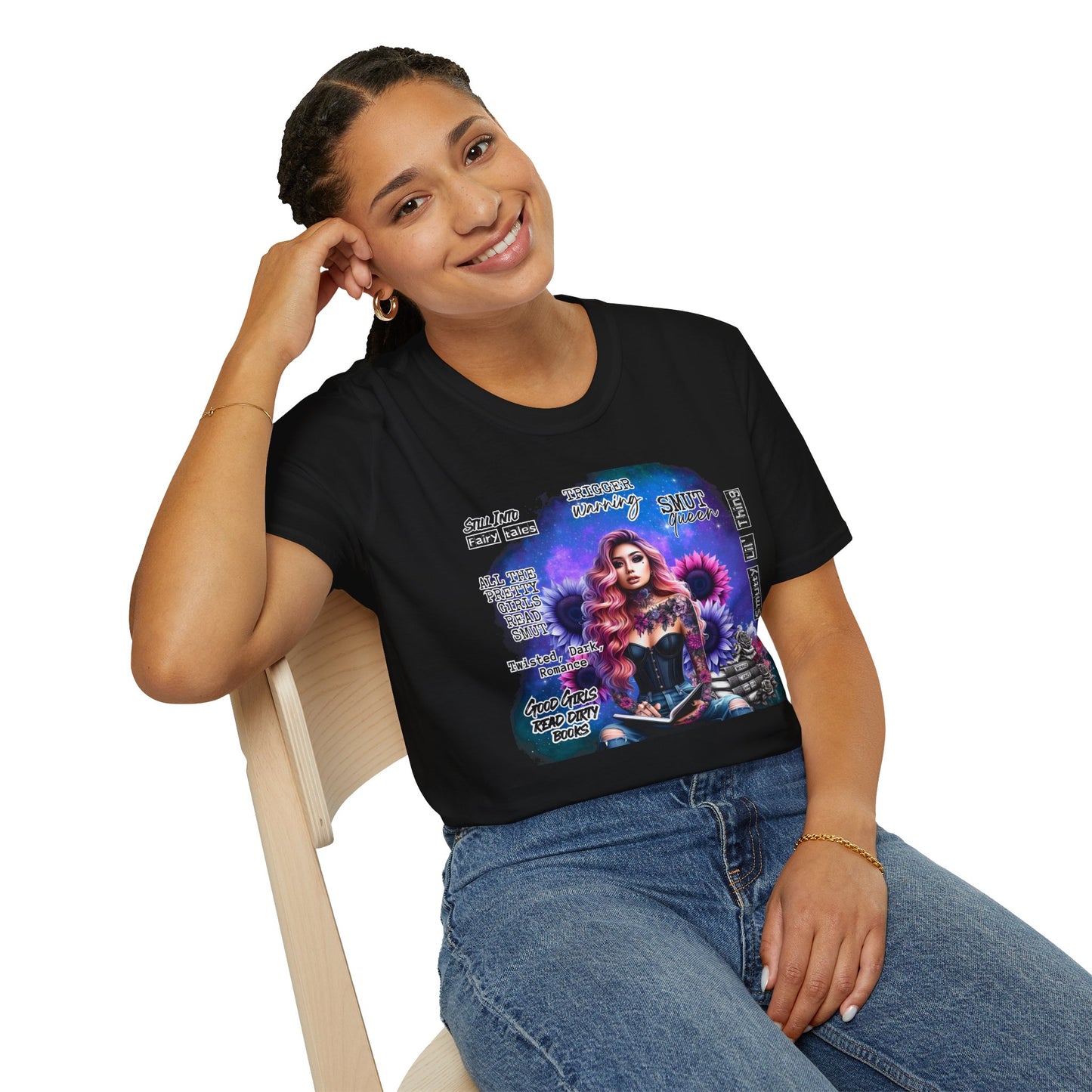 Trigger Warning Smut Unisex Softstyle T-Shirt - Edgy Graphic Tee for Casual Wear