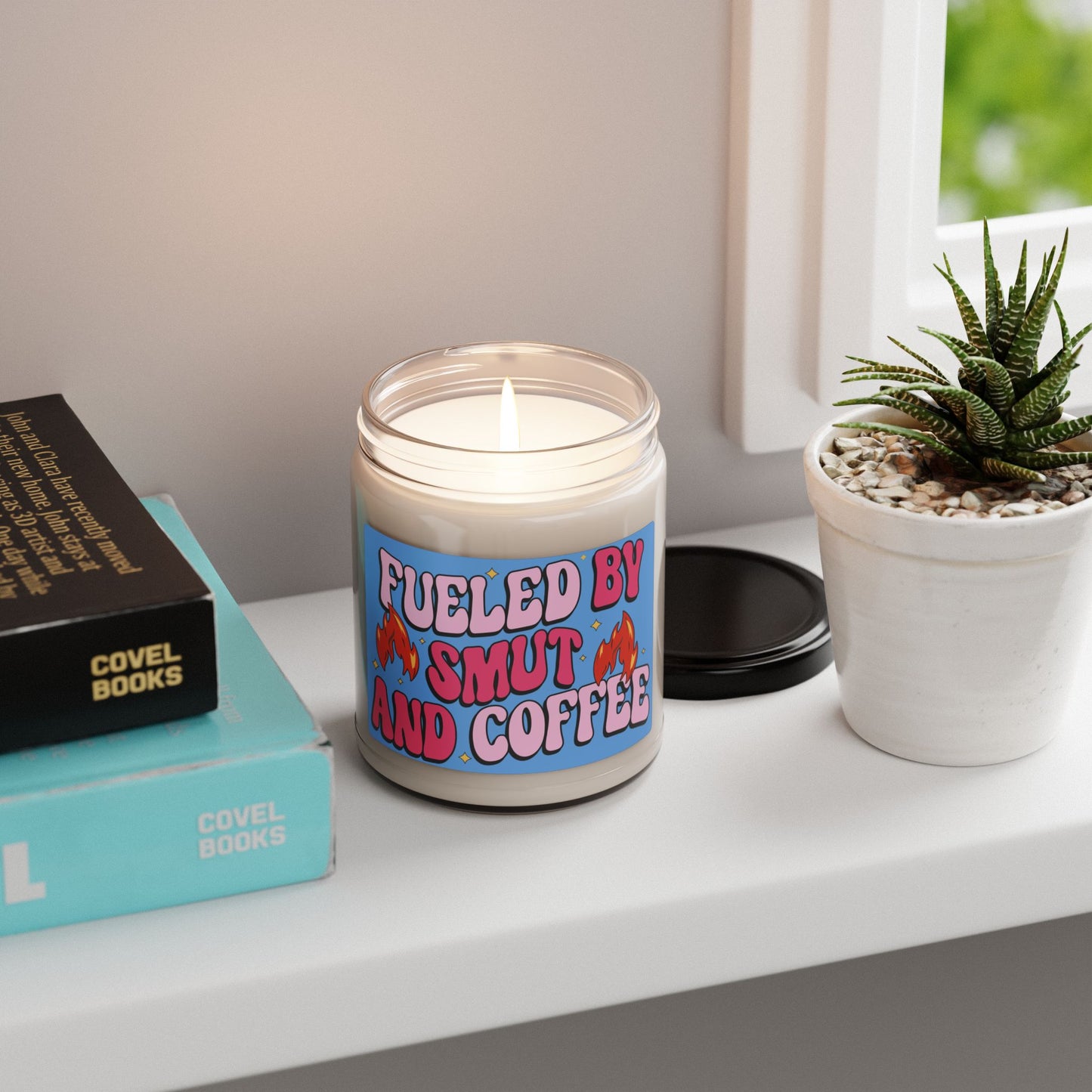 Fueled by Smut and Coffee - Scented Soy Candle - 9oz