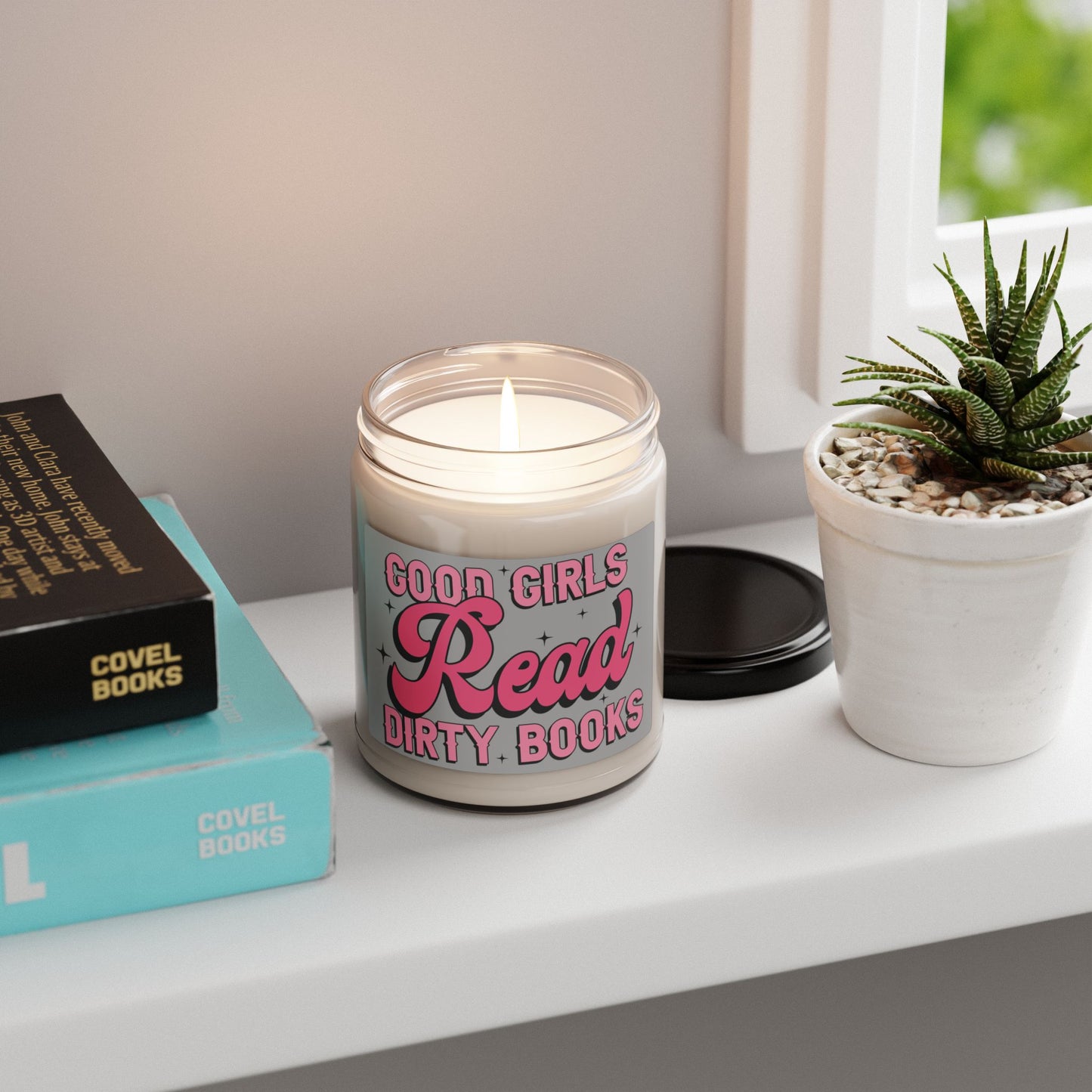 Good Girls Read Dirty Books Scented Soy Candle - 9oz Aromatherapy Candle for Book Lovers