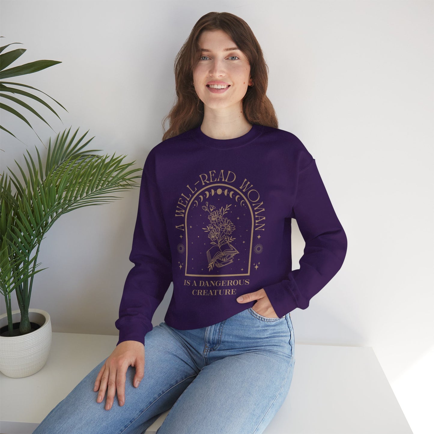 A Well-Read Woman Sweatshirt | Unisex Heavy Blend™ Crewneck for Book Lovers